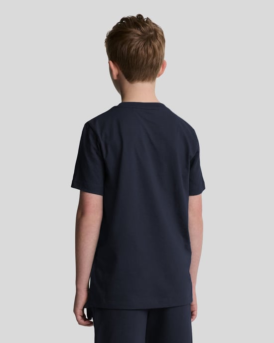 Lyle & Scott Jongens Katoenen T-shirt - Marineblauw - Image 3