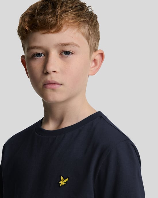 Lyle & Scott Jongens Katoenen T-shirt - Marineblauw - Image 4