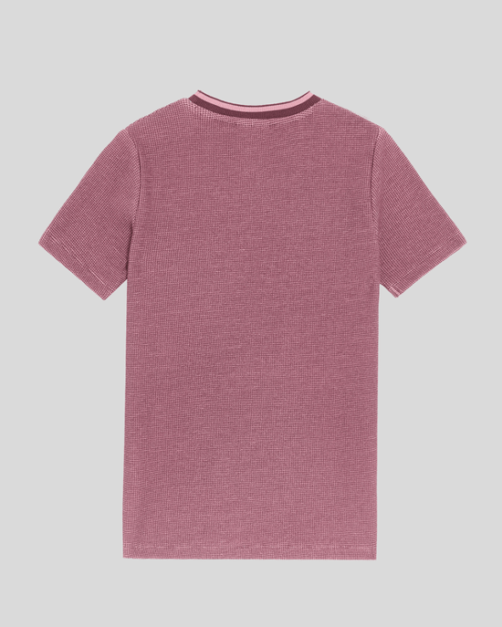 Lyle & Scott Boys' Two Tone Waffle T-Shirt - Red - Image 2
