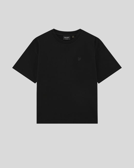 Lyle & Scott jongens zwaargewicht relaxed T-shirt - zwart - Image 1
