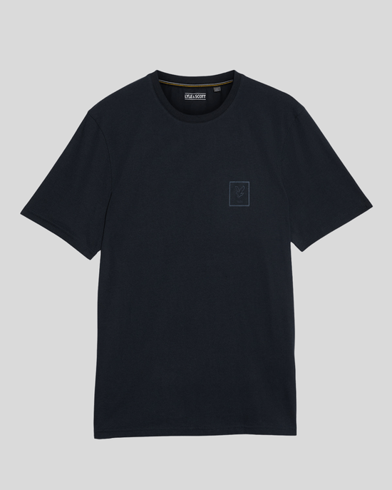 Lyle & Scott Sports Tonal Logo T-Shirt - Navy - Image 5