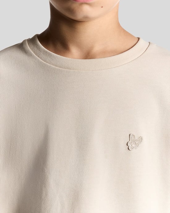 Lyle & Scott jongens zwaargewicht relaxed T-shirt - wit - Image 3