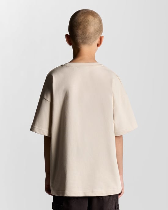 Lyle & Scott jongens zwaargewicht relaxed T-shirt - wit - Image 4