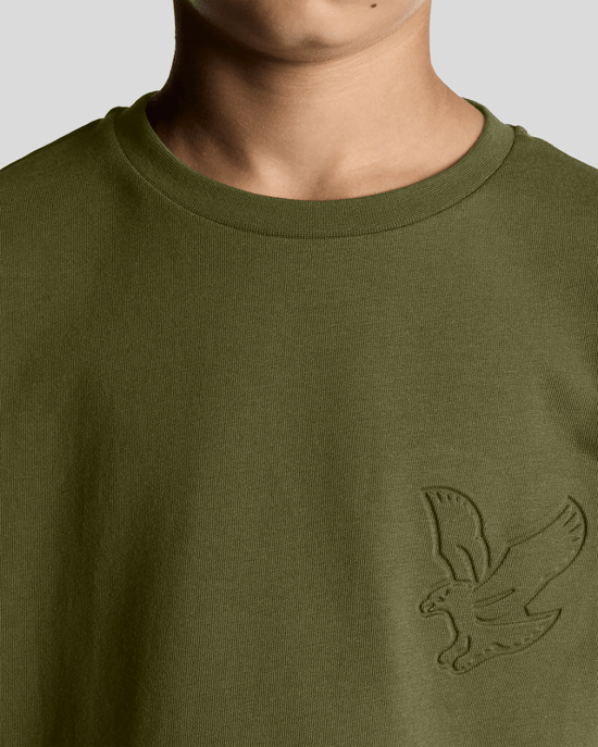 Lyle & Scott Boys' Embossed Eagle T-Shirt - Green - Image 3