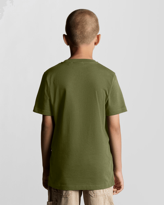 Lyle & Scott Boys' Embossed Eagle T-Shirt - Green - Image 4