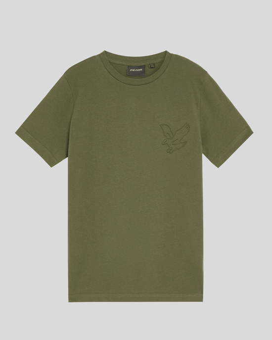 Lyle & Scott Boys' Embossed Eagle T-Shirt - Green - Image 5