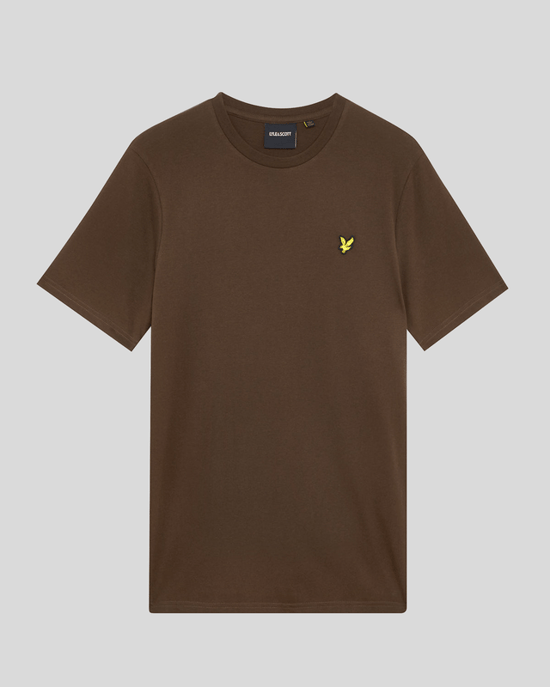 Lyle & Scott katoenen T-shirt met ronde hals - bruin - Image 5