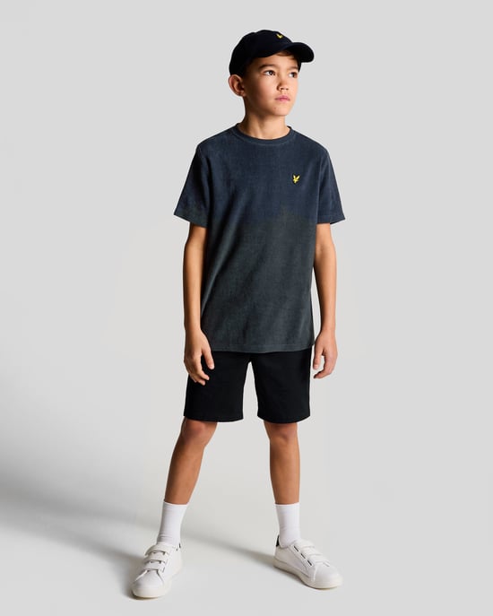 Lyle & Scott jongens badstof T-shirt - marineblauw - Image 2