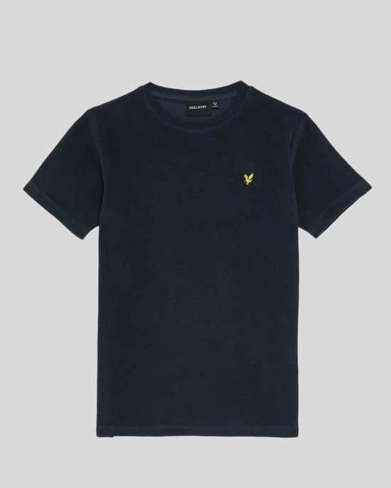 Lyle & Scott jongens badstof T-shirt - marineblauw - Image 3