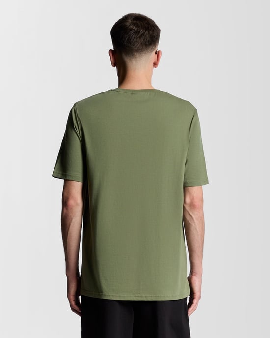 Lyle & Scott Script Logo Katoenen Rundhals T-shirt - Groen - Image 4