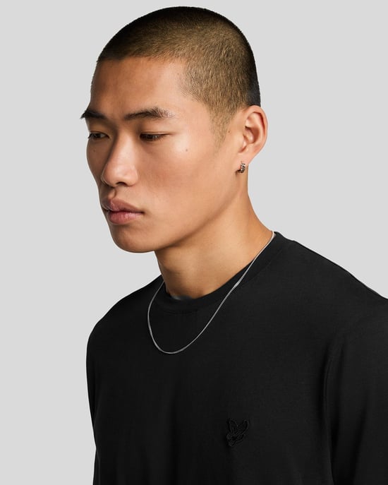 Lyle & Scott Superfine Katoenen T-shirt - Zwart - Image 4
