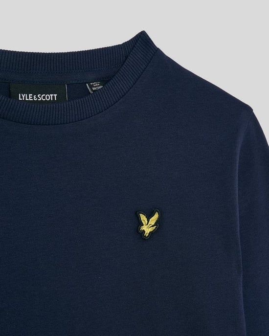Lyle & Scott Jongens T-shirt met lange mouwen van katoen - Marineblauw - Image 2