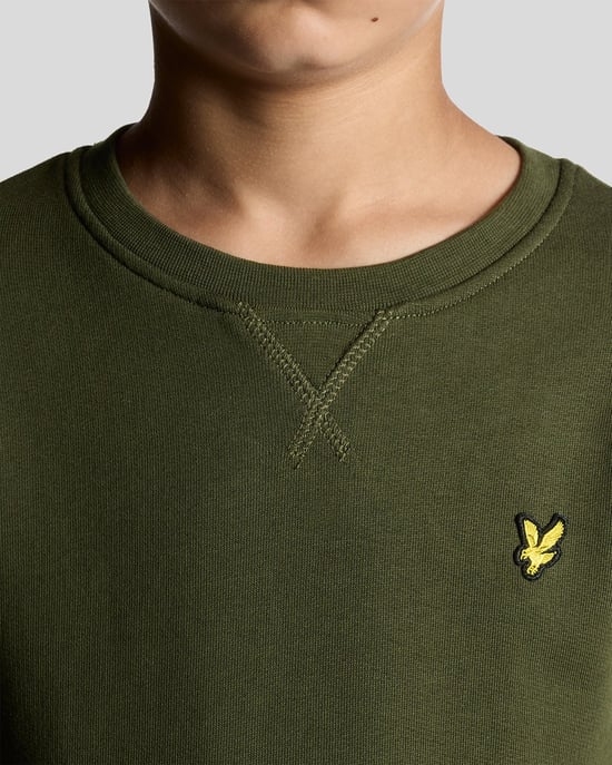 Lyle & Scott Boys' Classic Crew Neck Sweatshirt - Green - Image 3