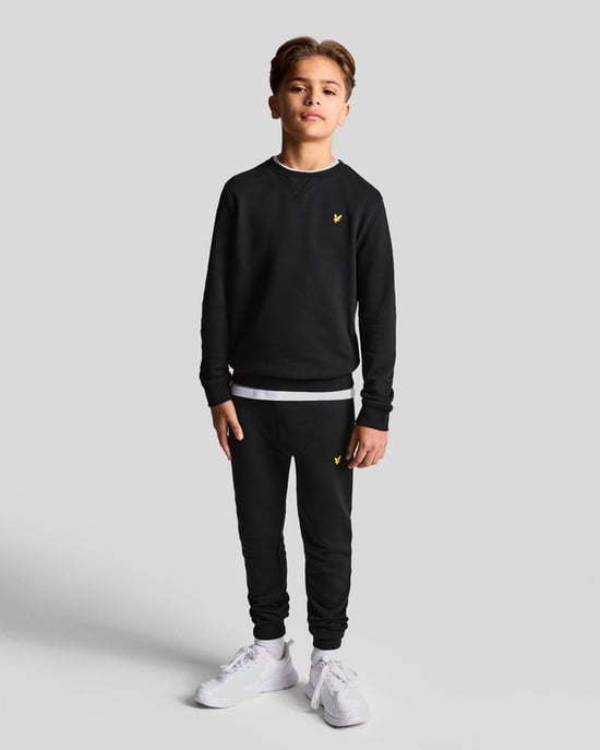Lyle & Scott Jongens Klassieke Ronde Hals Sweatshirt - Zwart - Image 2
