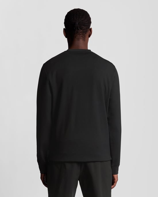 Lyle & Scott Sports lättvikts-tröja - svart - Image 4