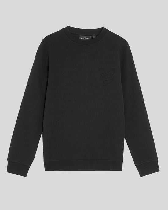 Lyle & Scott Boys' Embossed Eagle Crew Neck Sweatshirt - Black - Image 1