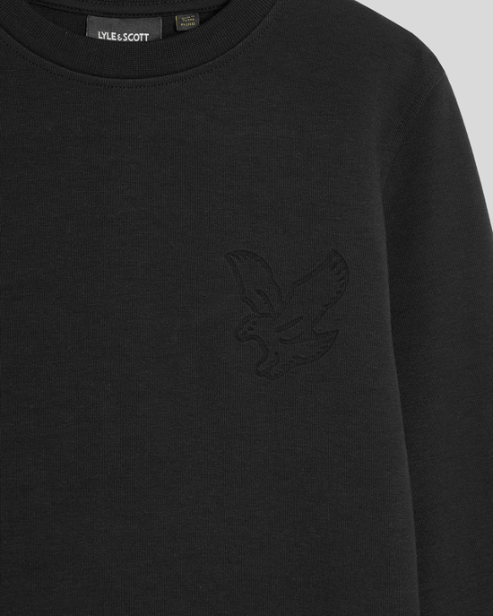 Lyle & Scott Boys' Embossed Eagle Crew Neck Sweatshirt - Black - Image 3