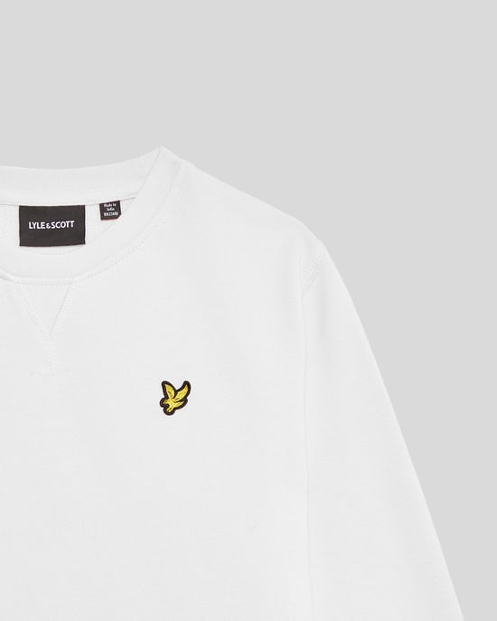 Lyle & Scott Boys' Classic Crew Neck Sweatshirt - White - Image 2