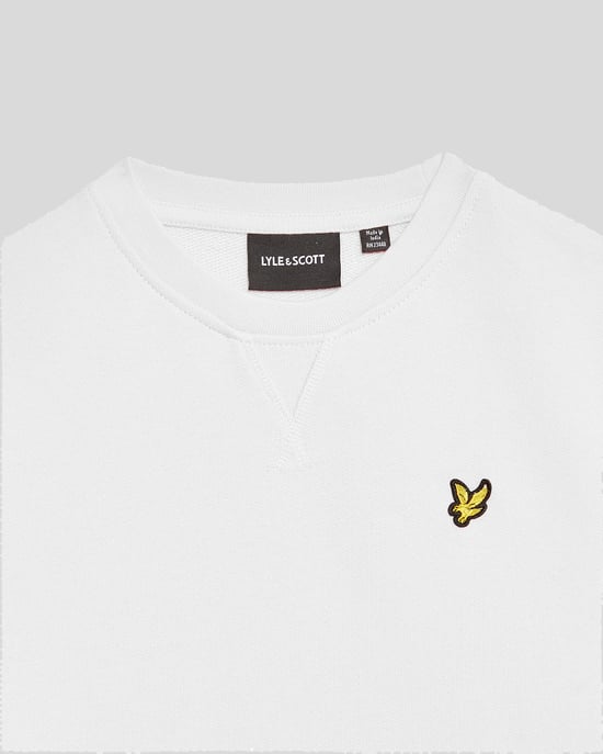 Lyle & Scott Boys' Classic Crew Neck Sweatshirt - White - Image 3