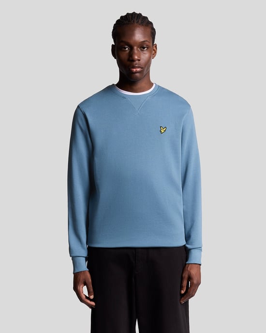 Lyle & Scott Katoenen Crew Neck Sweatshirt - Blauw - Image 1