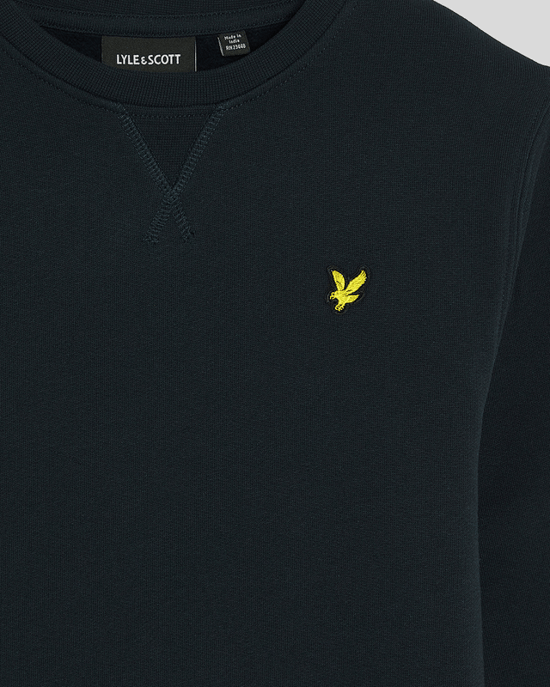 Lyle & Scott Jongens Klassieke Ronde Hals Sweatshirt - Marineblauw - Image 3