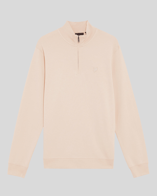 Lyle & Scott Superfine Katoenen 1/4 Rits Sweatshirt - Roze - Image 5