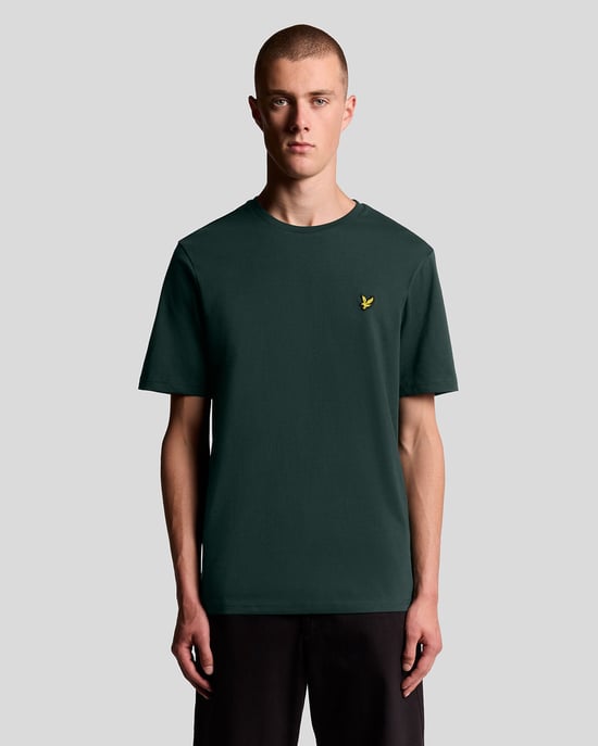 Lyle & Scott katoenen T-shirt met ronde hals - Groen - Image 1