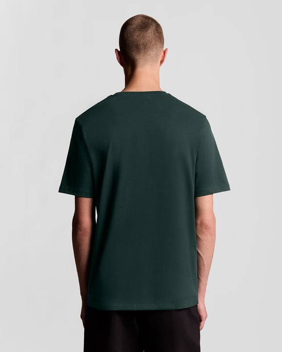 Lyle & Scott katoenen T-shirt met ronde hals - Groen - Image 4