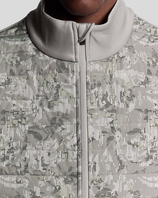 Lyle & Scott Golf Vindskyddande Tryckt Väst - Grå - Image 3