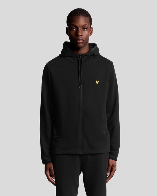 Lyle & Scott Sports Tape Track Jacket - Black - Image 1