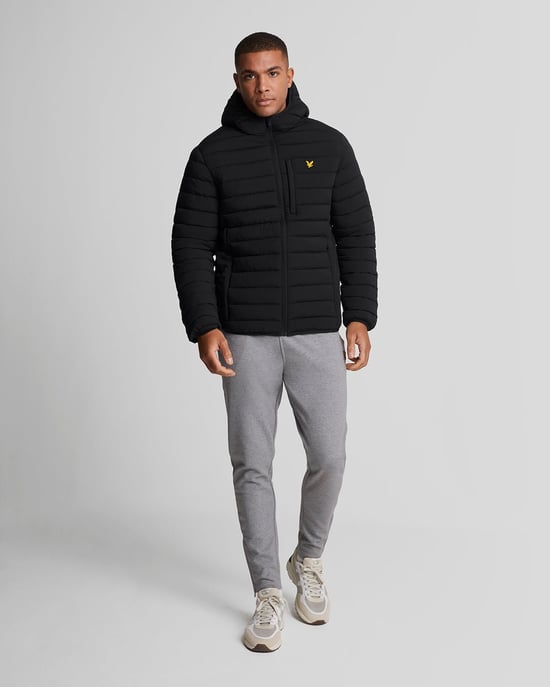 Lyle & Scott Sports lichtgewicht gewatteerd jack - zwart - Image 2