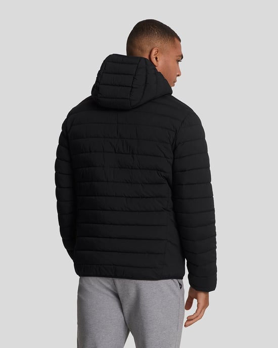 Lyle & Scott Sports lichtgewicht gewatteerd jack - zwart - Image 3