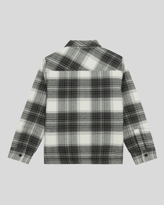 Lyle & Scott jongens geborsteld ruitenjack - zwart - Image 2