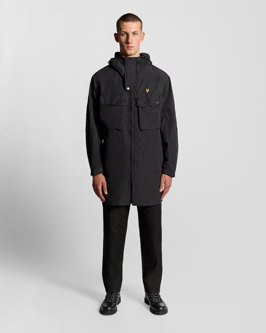 Lyle & Scott Waterafstotende Guard Parka - Zwart - Image 2