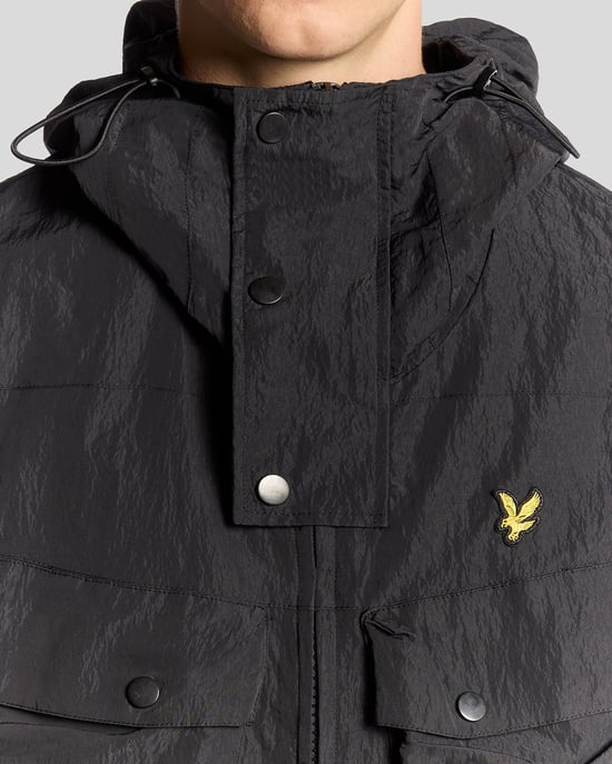 Lyle & Scott Waterafstotende Guard Parka - Zwart - Image 3