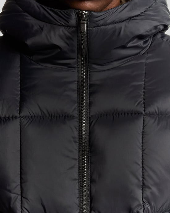 Lyle & Scott Square Cocoon Puffer Jacket - Zwart - Image 3