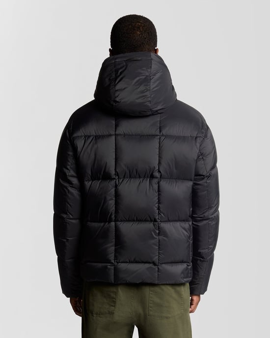 Lyle & Scott Square Cocoon Puffer Jacket - Zwart - Image 4