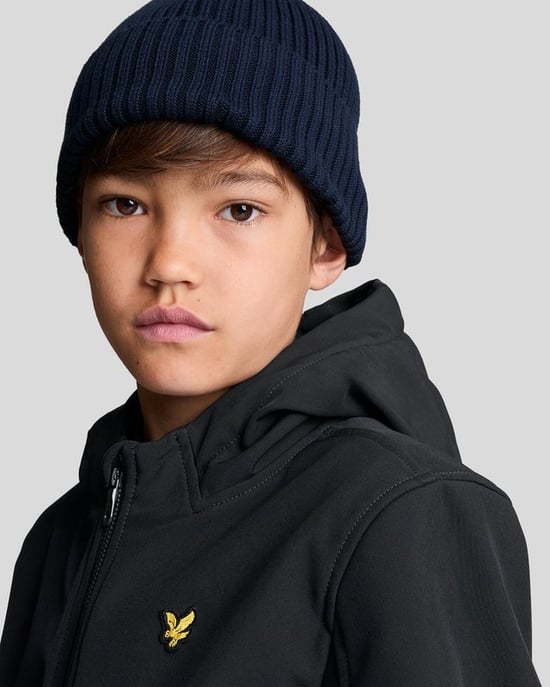 Lyle & Scott Boys' Softshell Hooded Jacket - Black - Image 4