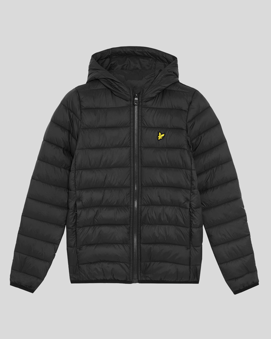 Lyle & Scott jongens lichtgewicht gewatteerde jas - zwart - Image 5