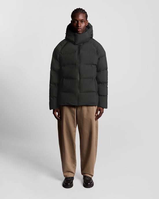 Lyle & Scott Heavyweight Hooded Puffer Jacket - Zwart - Image 2