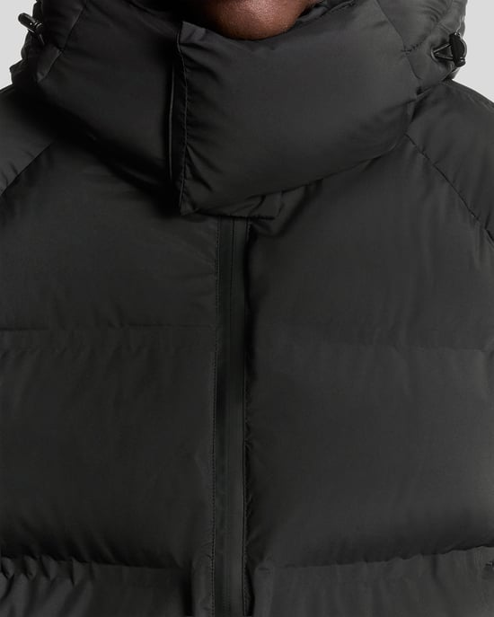Lyle & Scott Heavyweight Hooded Puffer Jacket - Zwart - Image 3