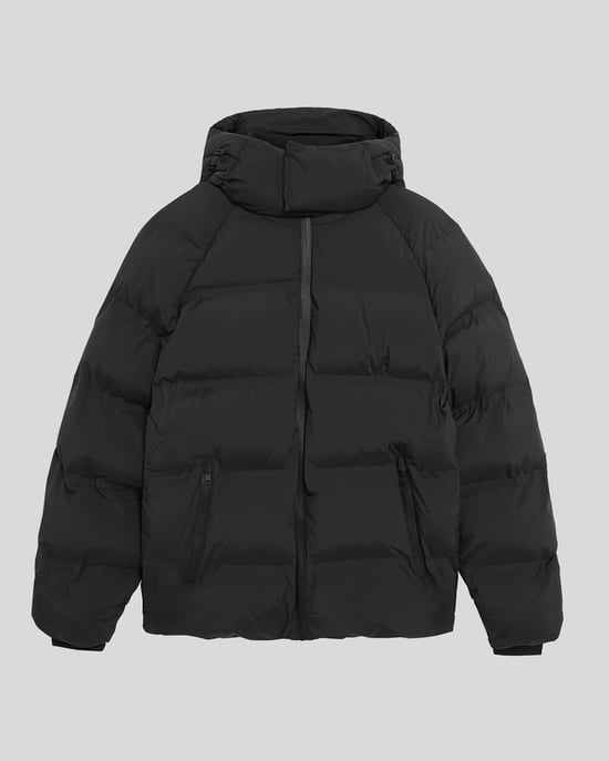 Lyle & Scott Heavyweight Hooded Puffer Jacket - Zwart - Image 5