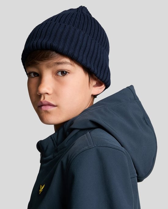 Lyle & Scott jongens softshell capuchonjack - marineblauw - Image 4