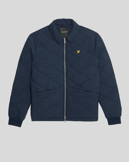 Lyle & Scott Waterafstotend Ripstop Gewatteerd Jack - Marineblauw - Image 5