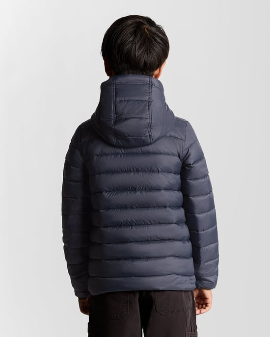 Lyle & Scott jongens lichtgewicht gewatteerde jas - marineblauw - Image 4