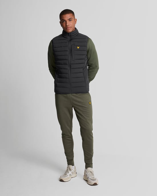 Lyle & Scott Sports lichtgewicht gewatteerd jack - zwart - Image 2