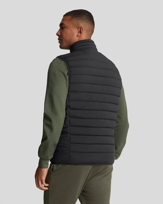 Lyle & Scott Sports lichtgewicht gewatteerd jack - zwart - Image 3