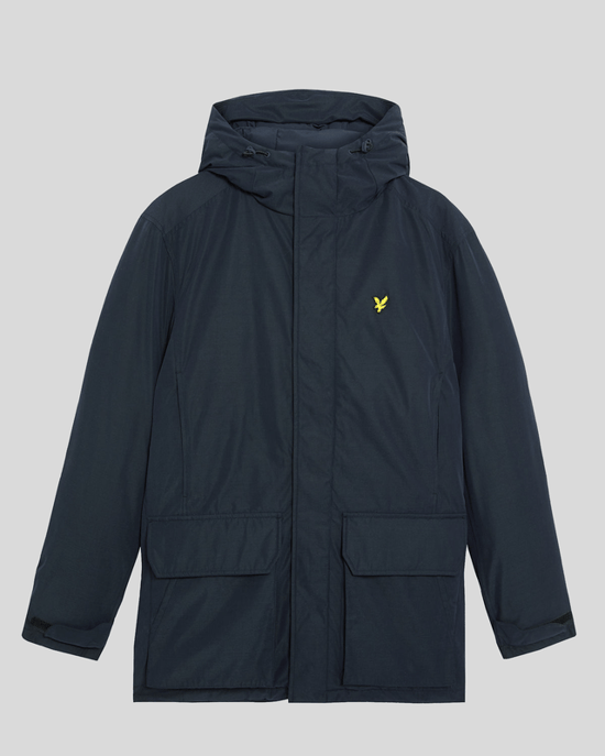 Lyle & Scott Heavyweight Hooded Parka - Marineblauw - Image 5