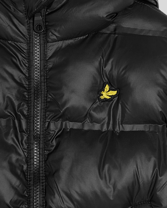 Lyle & Scott Boys' Cropped Puffer Coat - Black - Image 3