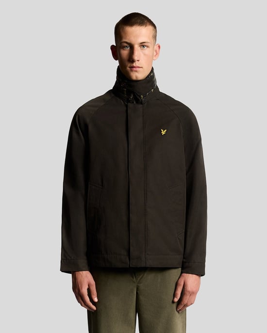 Lyle & Scott Tartan gevoerde jachtjas - zwart - Image 1